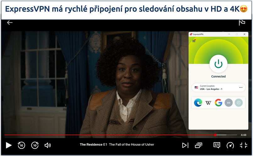 Obrázek přehrávání The Residence na Netflixu přes ExpressVPN server USA - Los Angeles - 1