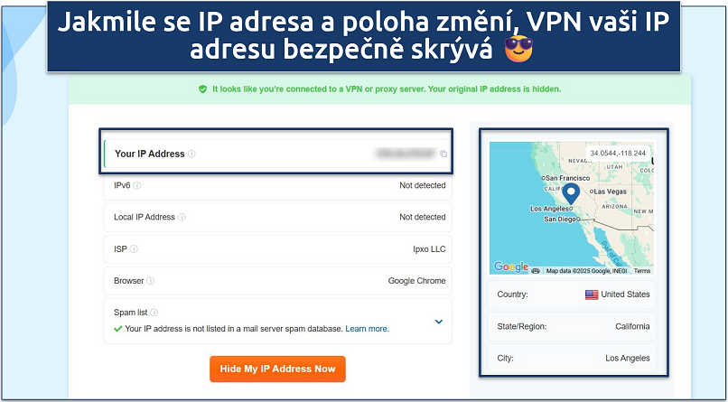 Screenshot showing the The How To Guide IP checker tool